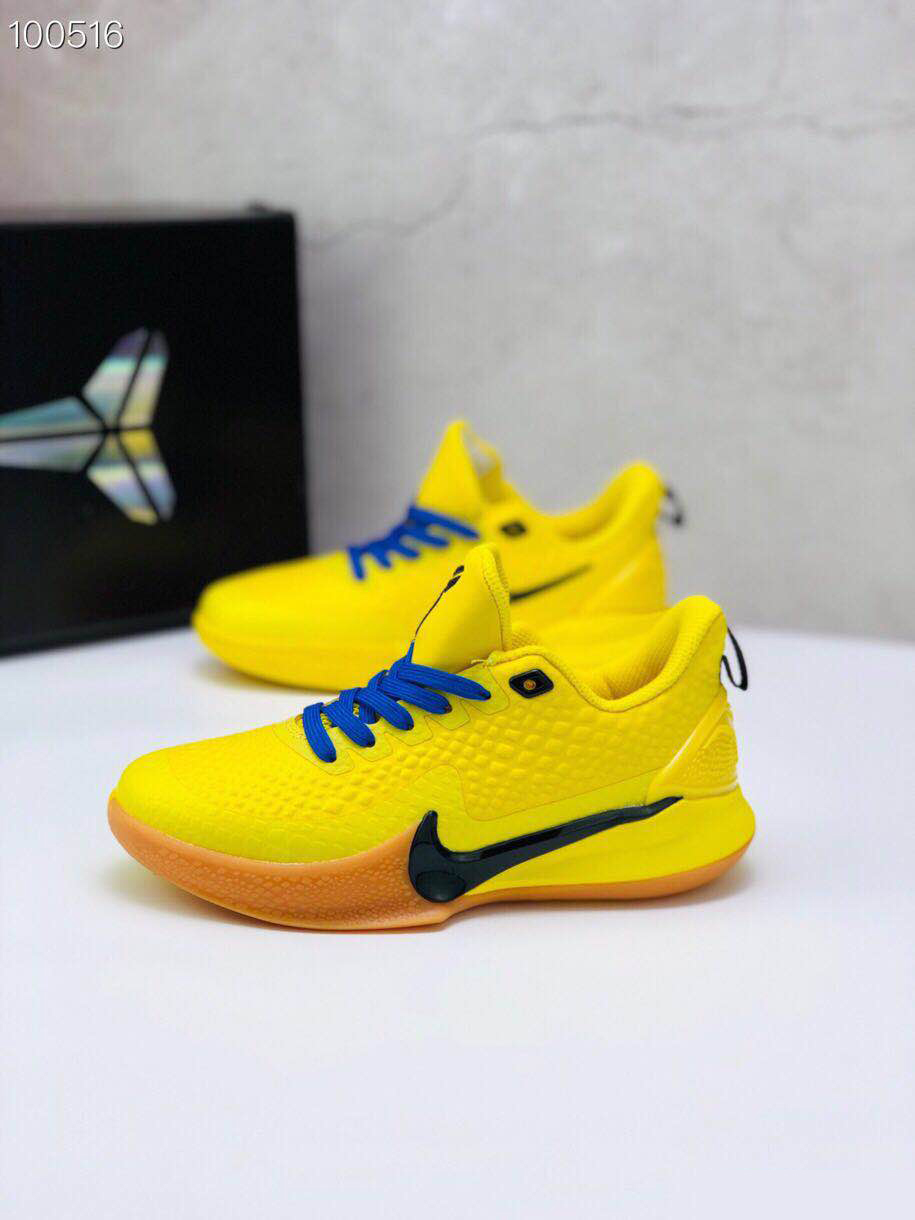 Nike Kobe Mamba Focus 5 Kid Shoes Yellow Blue